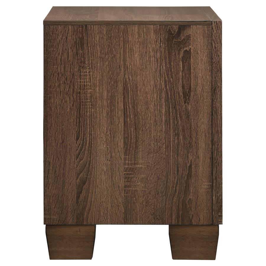 (image for) Brandon 2-drawer Nightstand Warm Brown