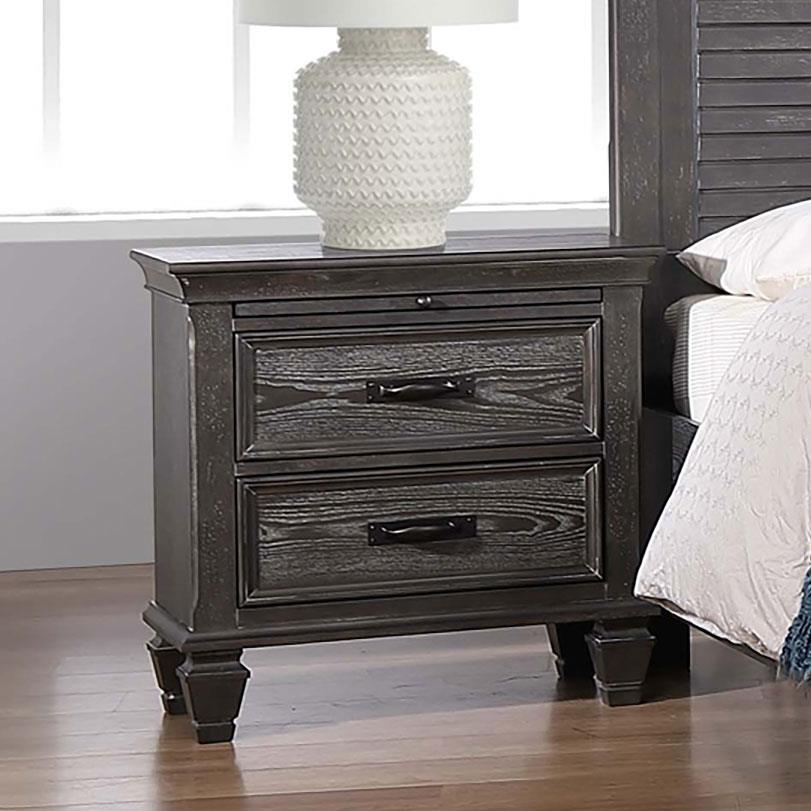 (image for) Franco 2-drawer Nightstand Weathered Sage