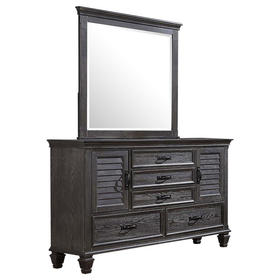 (image for) Franco 5-drawer Dresser with Mirror Weathered Sage