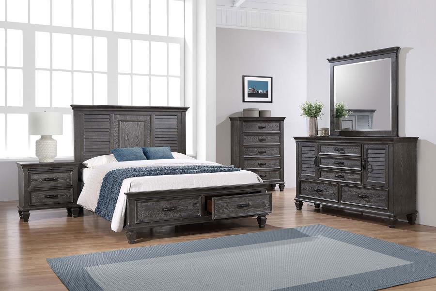 (image for) Franco 5-drawer Dresser with Mirror Weathered Sage