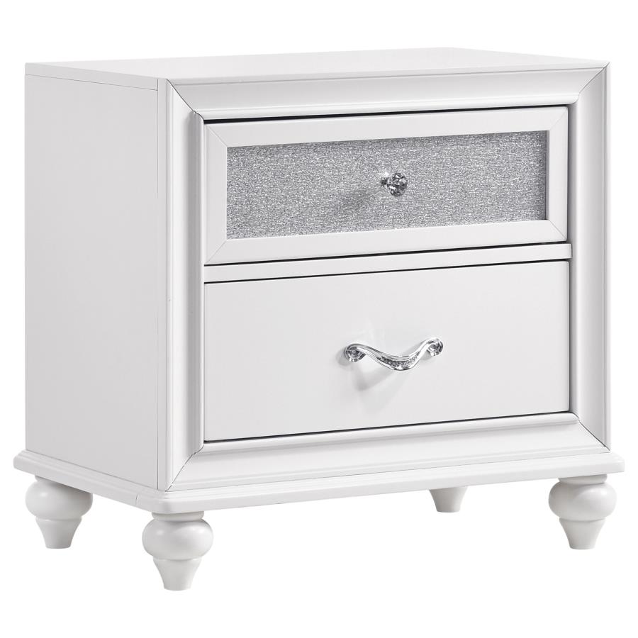 (image for) Barzini 2-drawer Nightstand White