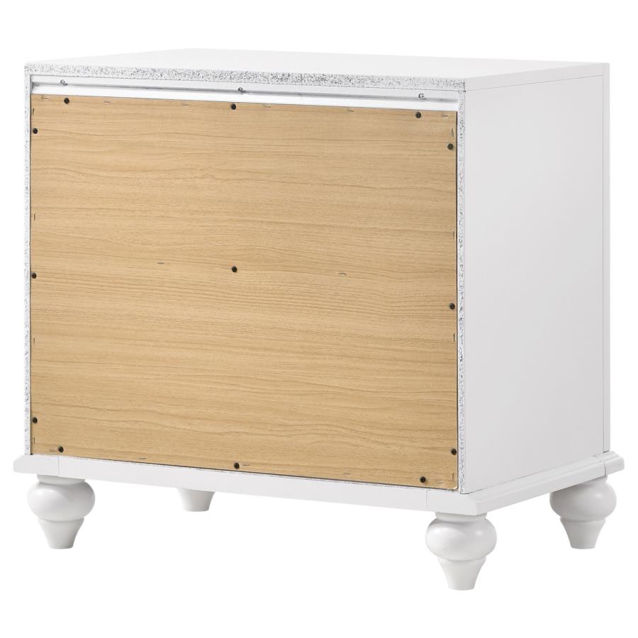 (image for) Barzini 2-drawer Nightstand White