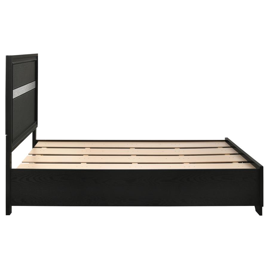 (image for) Miranda 51-inch Wood Full Storage Panel Bed Black