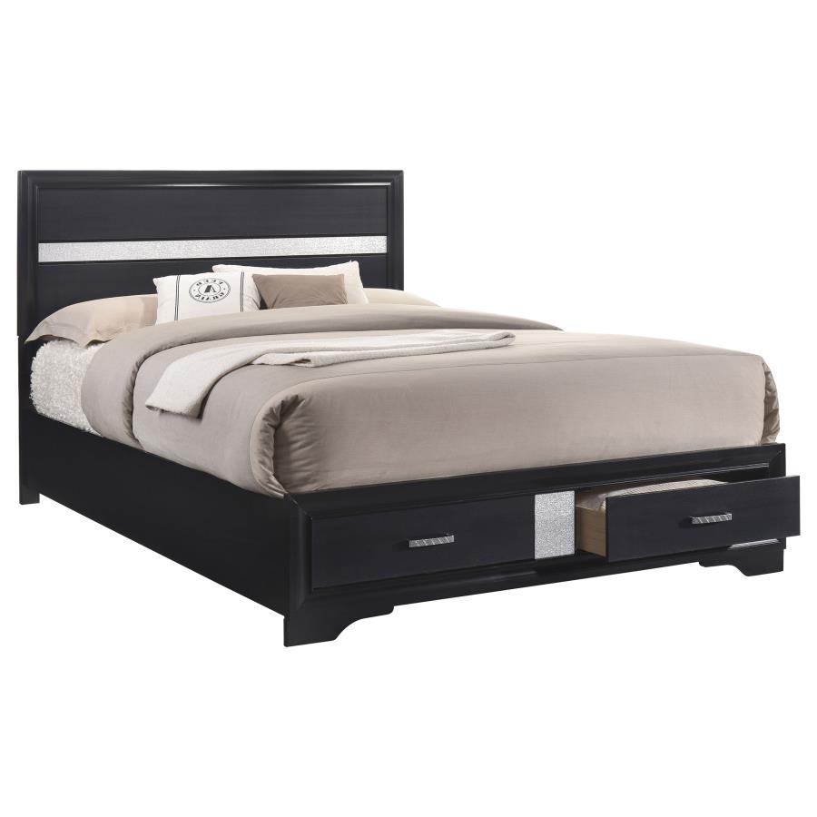 (image for) Miranda 4-piece California King Bedroom Set Black