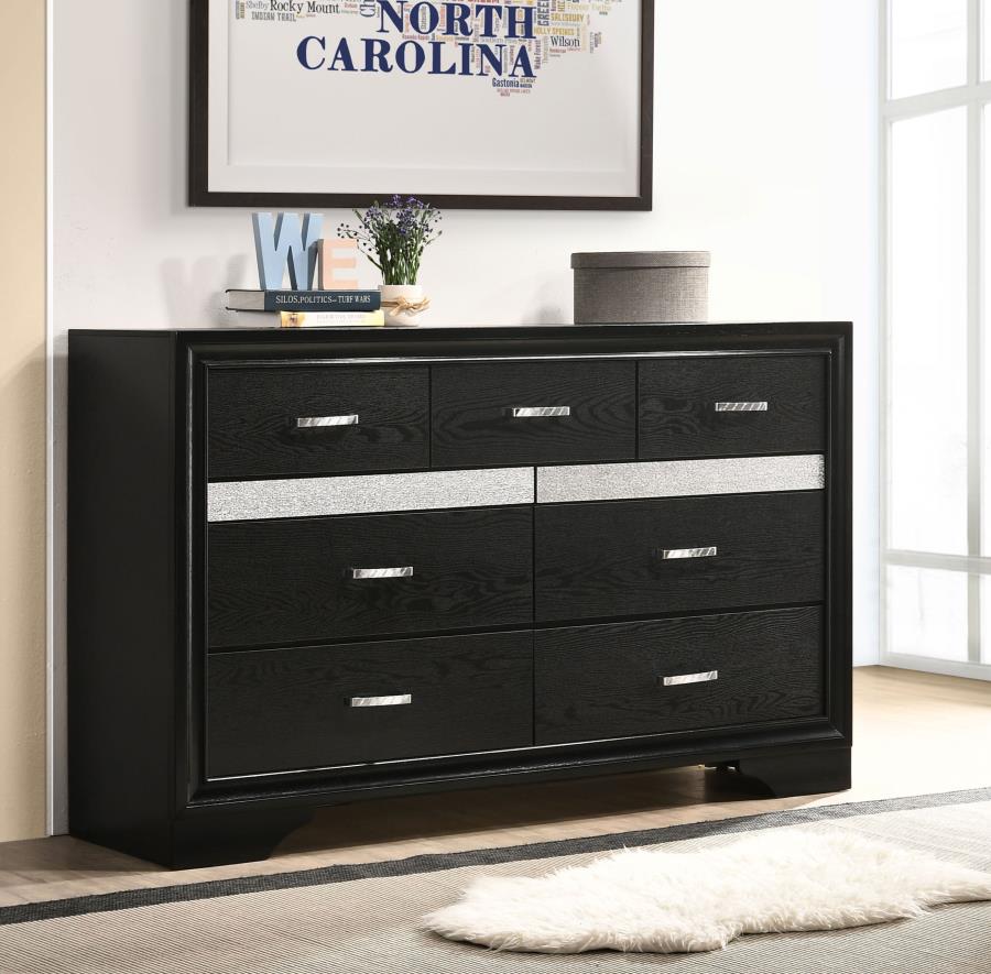 (image for) Miranda 7-drawer Dresser Black