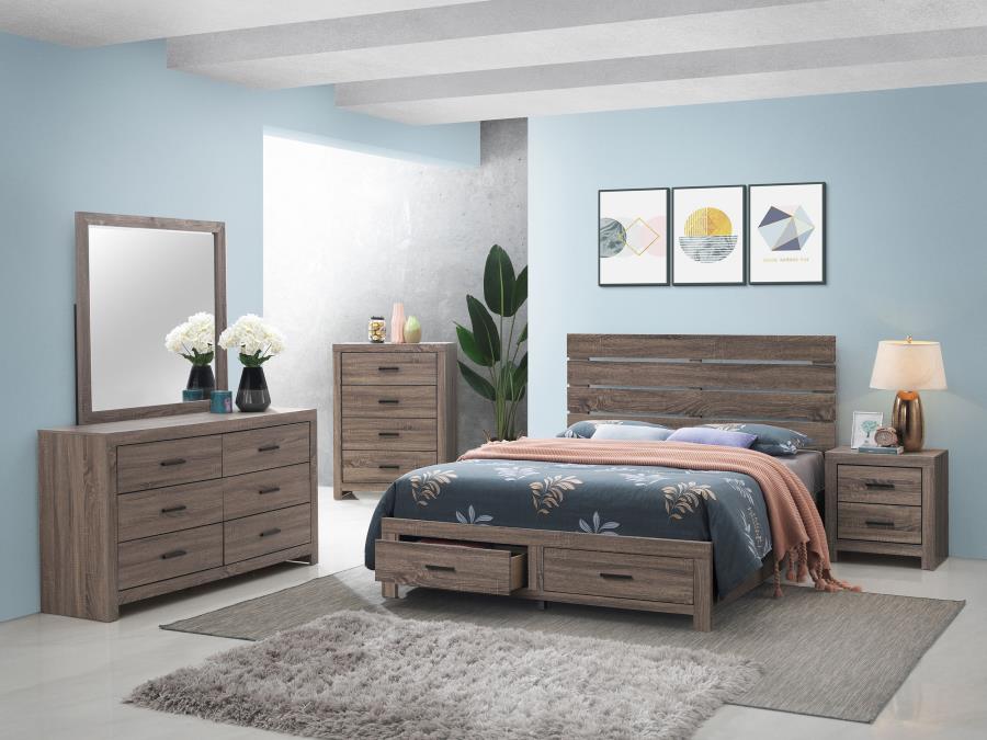 (image for) Brantford 5-piece Eastern King Bedroom Set Barrel Oak