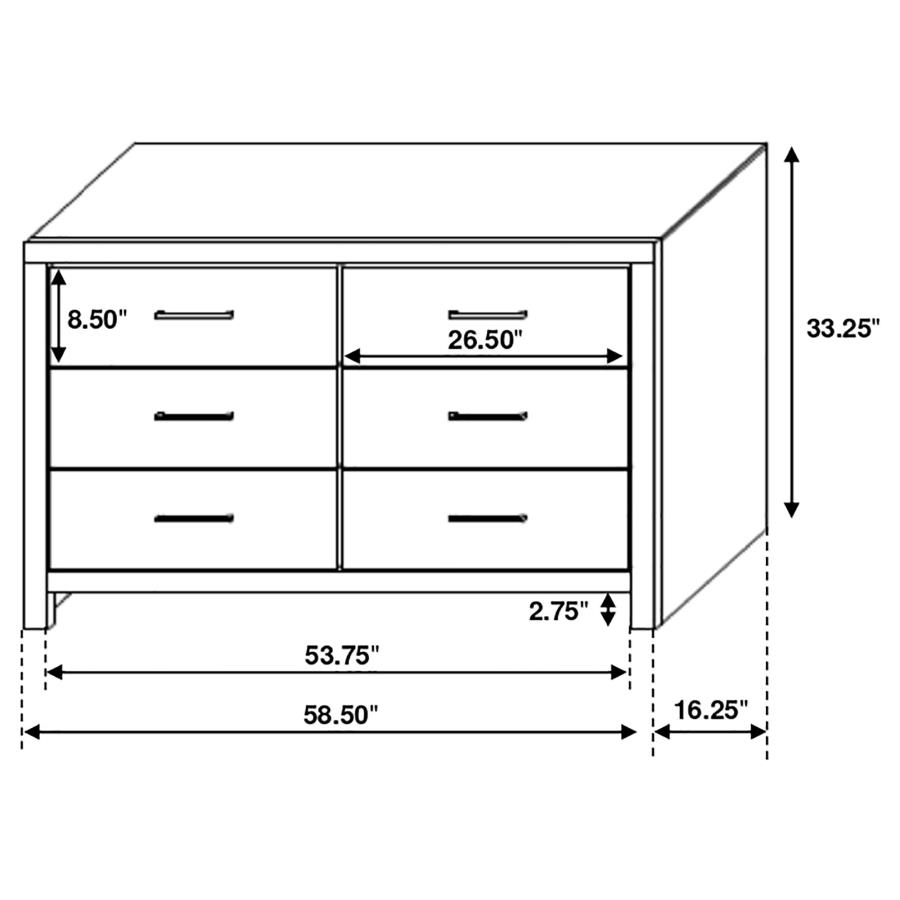 (image for) Brantford 5-piece Eastern King Bedroom Set Barrel Oak