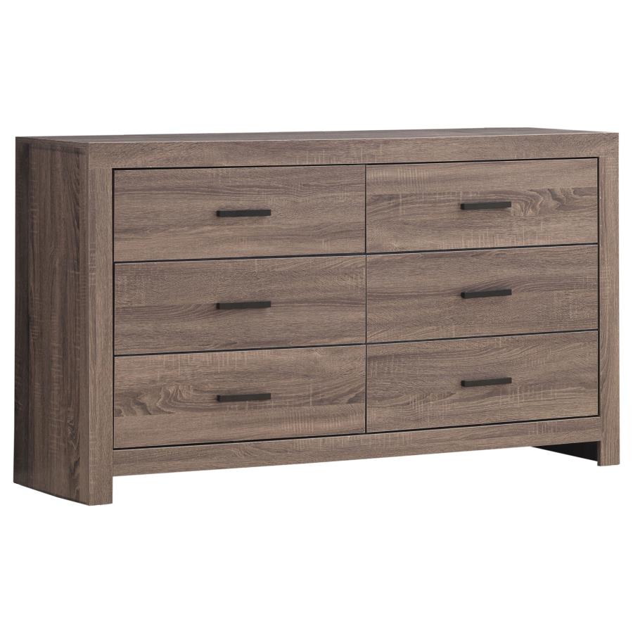 (image for) Brantford 6-drawer Dresser Barrel Oak - Click Image to Close