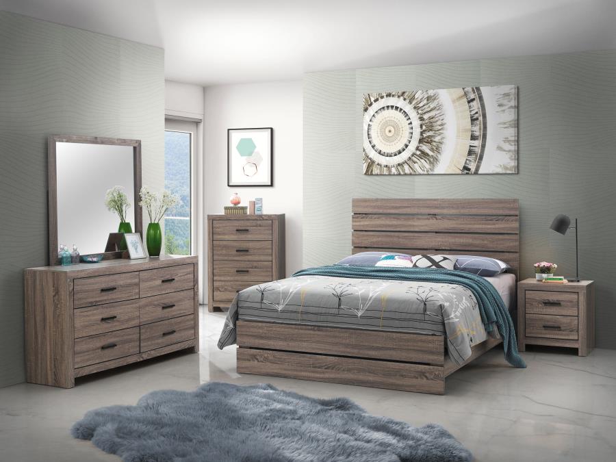 (image for) Brantford 4-drawer Bedroom Chest Barrel Oak