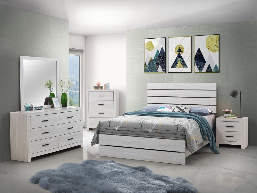 (image for) Brantford 5-piece Eastern King Bedroom Set Coastal White