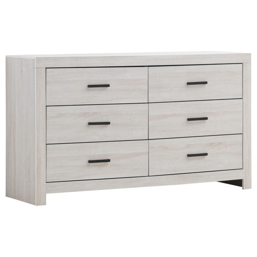 (image for) Brantford 6-drawer Dresser Coastal White