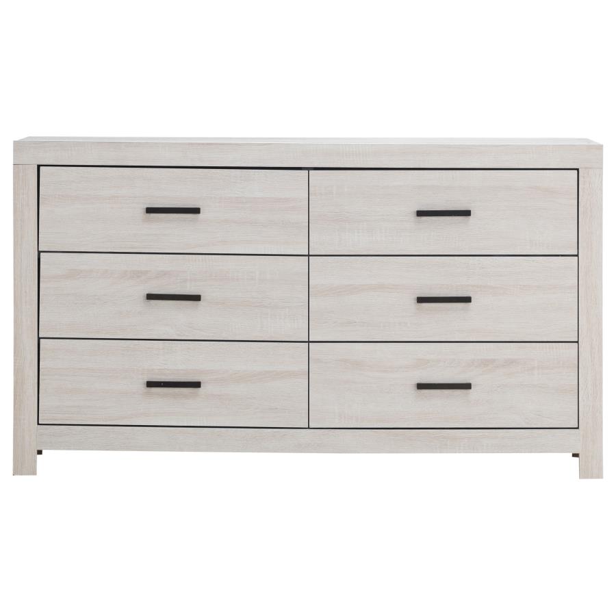 (image for) Brantford 6-drawer Dresser Coastal White