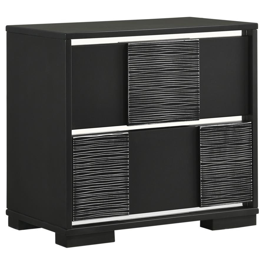 (image for) Blacktoft 2-drawer Nightstand Black