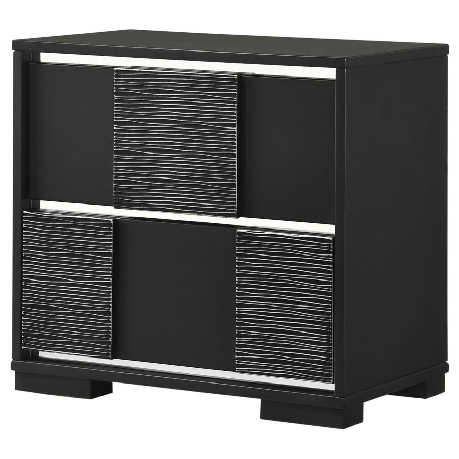 (image for) Blacktoft 2-drawer Nightstand Black