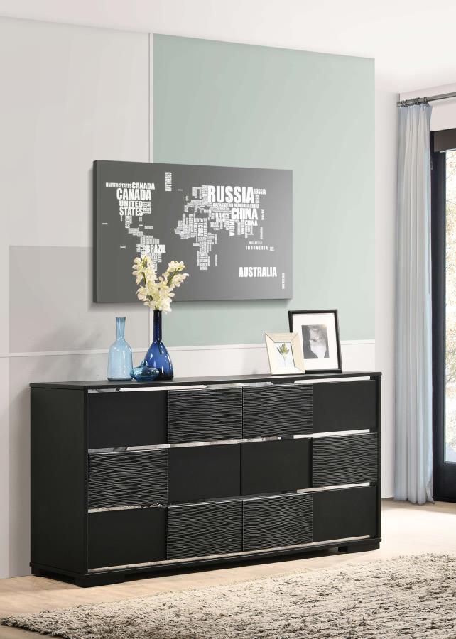 (image for) Blacktoft 6-drawer Dresser Black