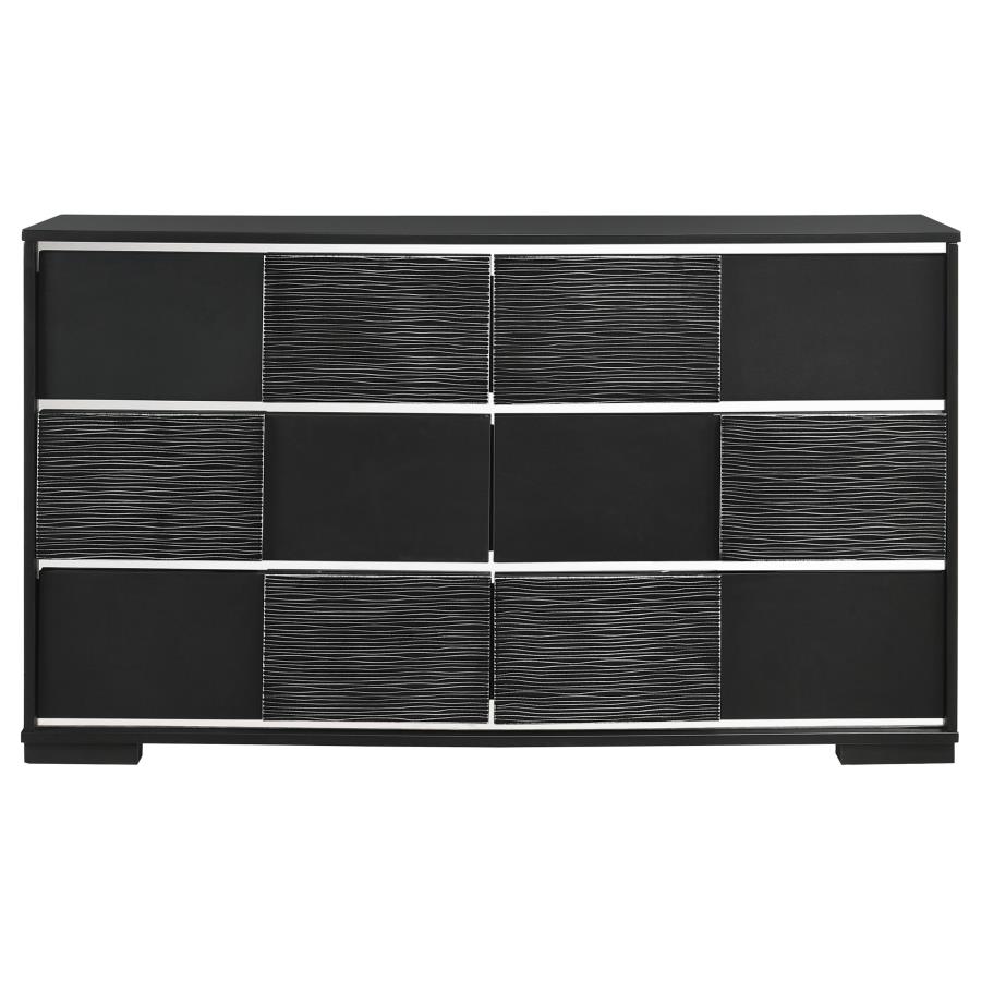 (image for) Blacktoft 6-drawer Dresser Black