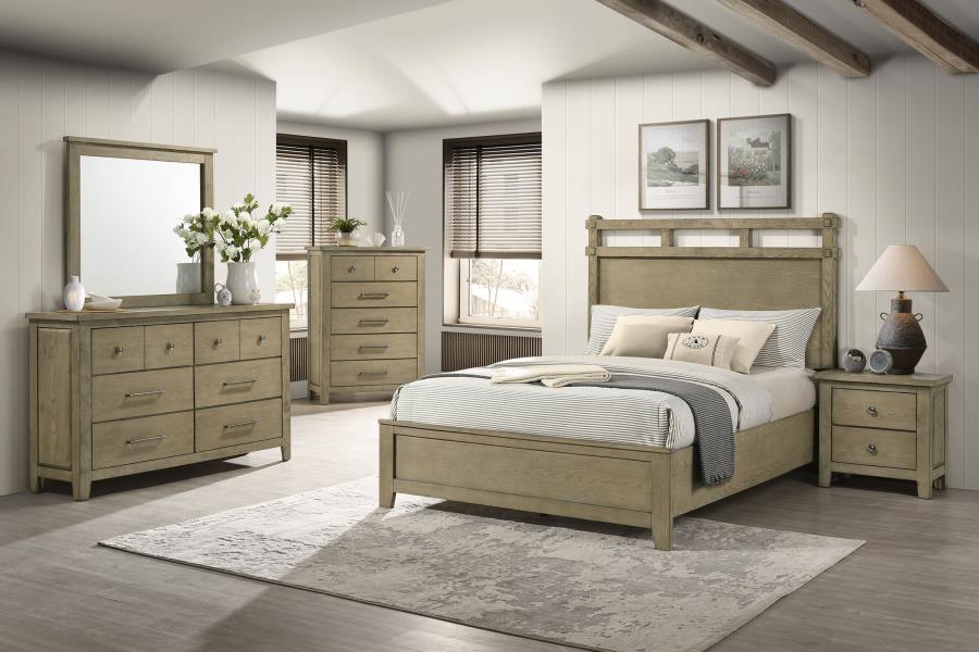 (image for) Hazlewood 5-piece Queen Bedroom Set Vineyard Oak