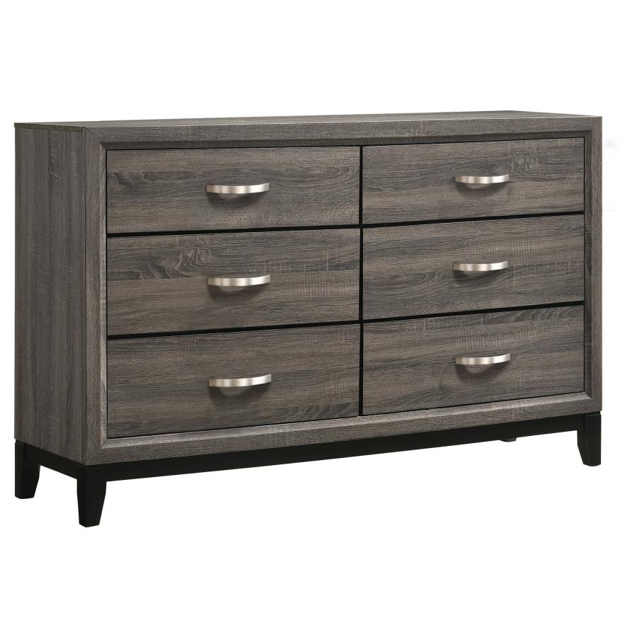 (image for) Watson 4-piece Full Bedroom Set Grey Oak