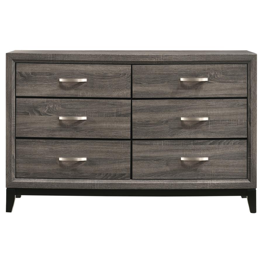 (image for) Watson 4-piece Full Bedroom Set Grey Oak