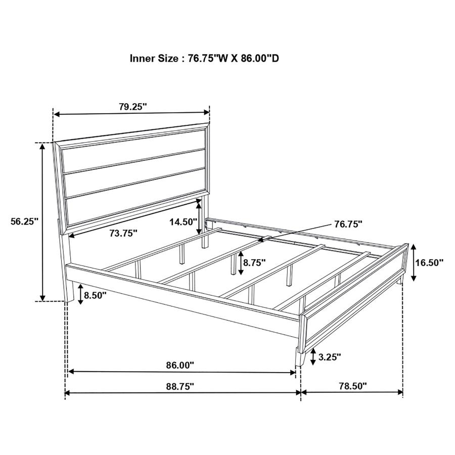 (image for) Watson 4-piece California King Bedroom Set Grey Oak