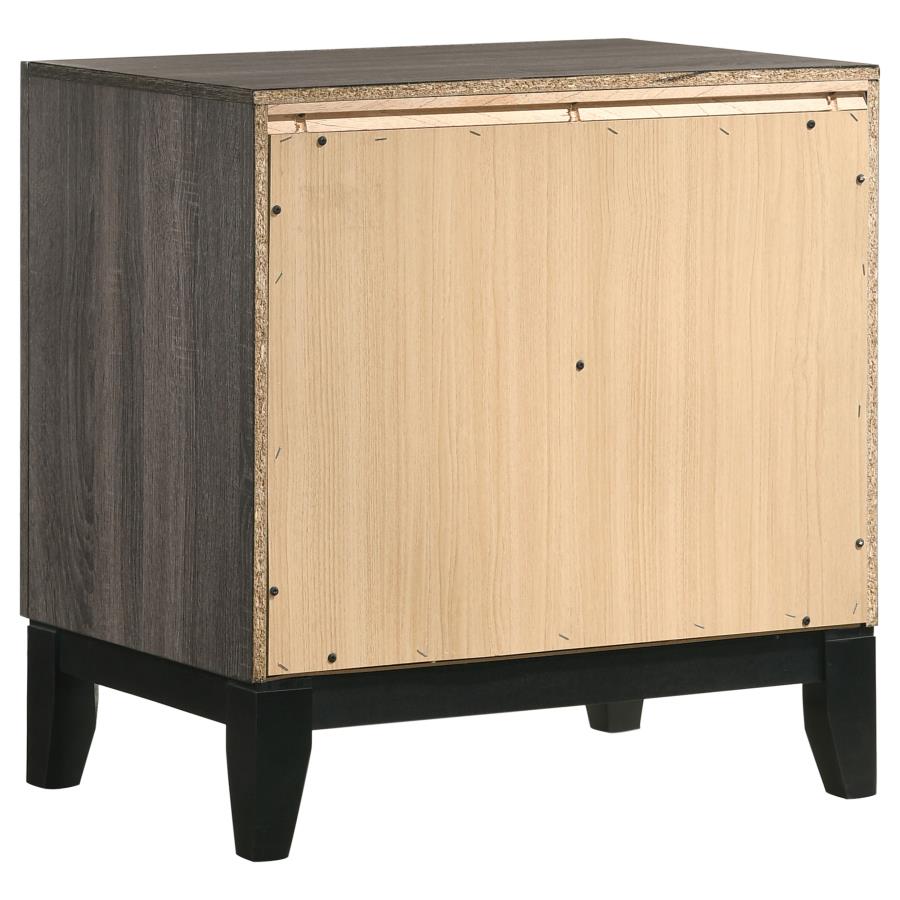 (image for) Watson 2-drawer Nightstand Grey Oak