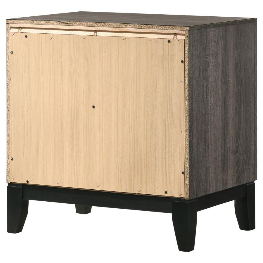 (image for) Watson 2-drawer Nightstand Grey Oak