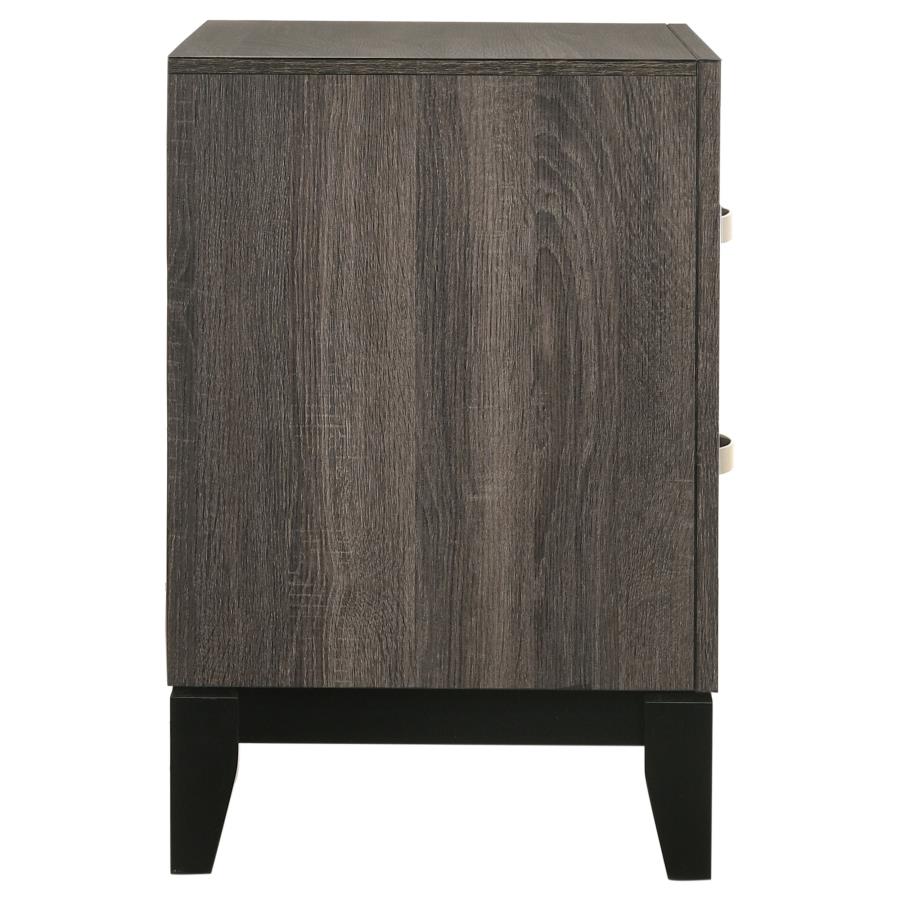 (image for) Watson 2-drawer Nightstand Grey Oak