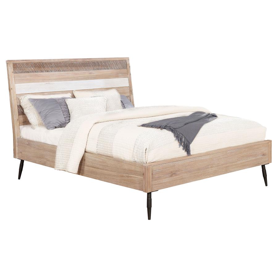 (image for) Marlow Wood California King Panel Bed Rough Sawn Multi