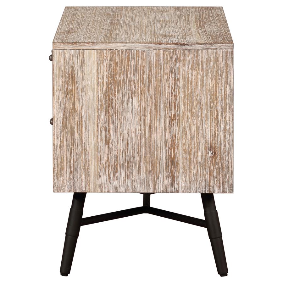 (image for) Marlow 2-drawer Nightstand Rough Sawn Multi