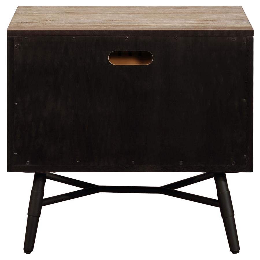 (image for) Marlow 2-drawer Nightstand Rough Sawn Multi