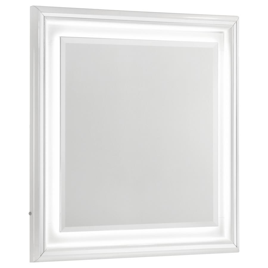 (image for) Cassia Dresser Mirror White High Gloss