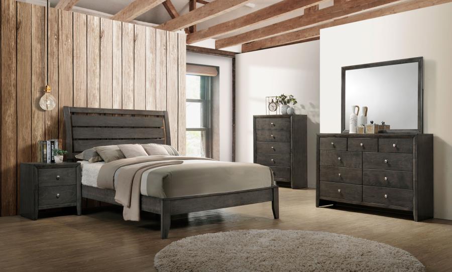 (image for) Serenity 4-piece Full Bedroom Set Mod Grey