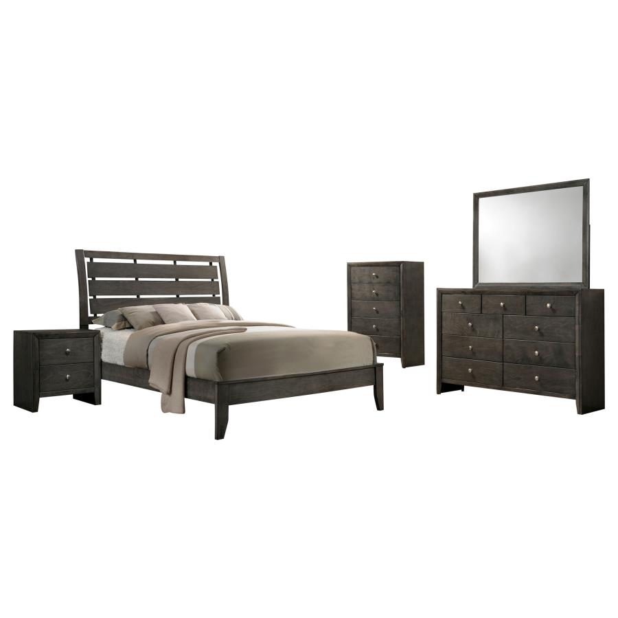 (image for) Serenity 5-piece Full Bedroom Set Mod Grey