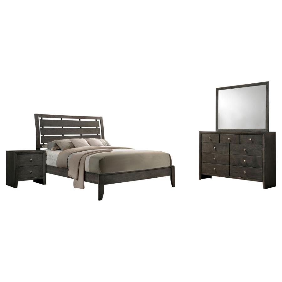 (image for) Serenity 4-piece Queen Bedroom Set Mod Grey