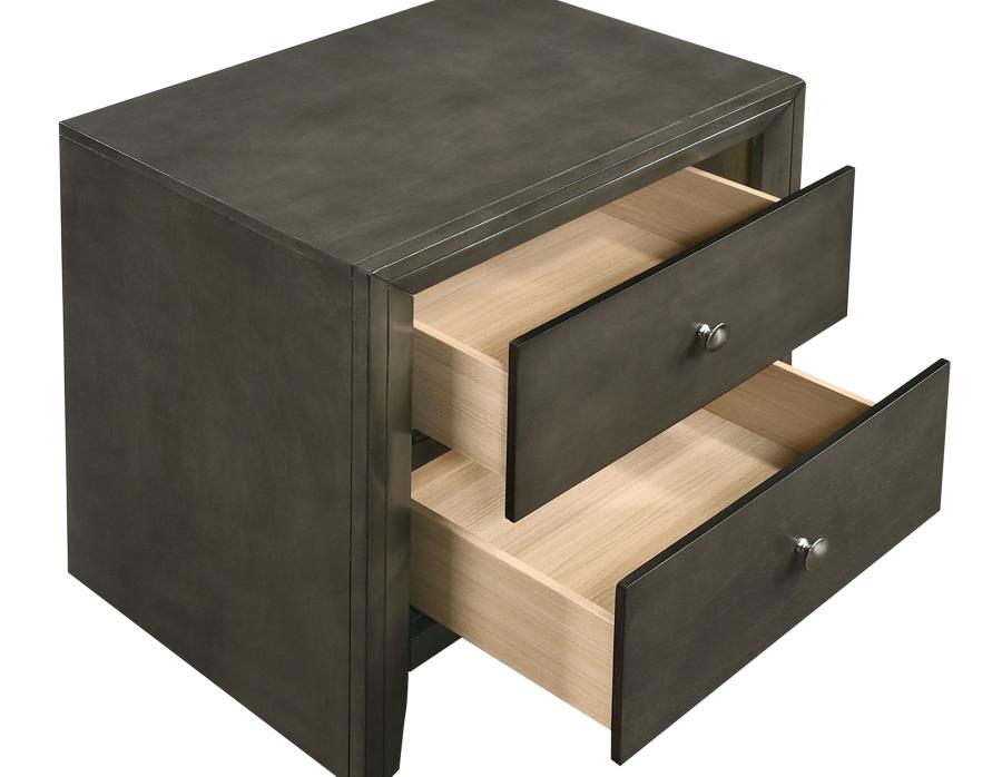 (image for) Serenity 2-drawer Nightstand Mod Grey