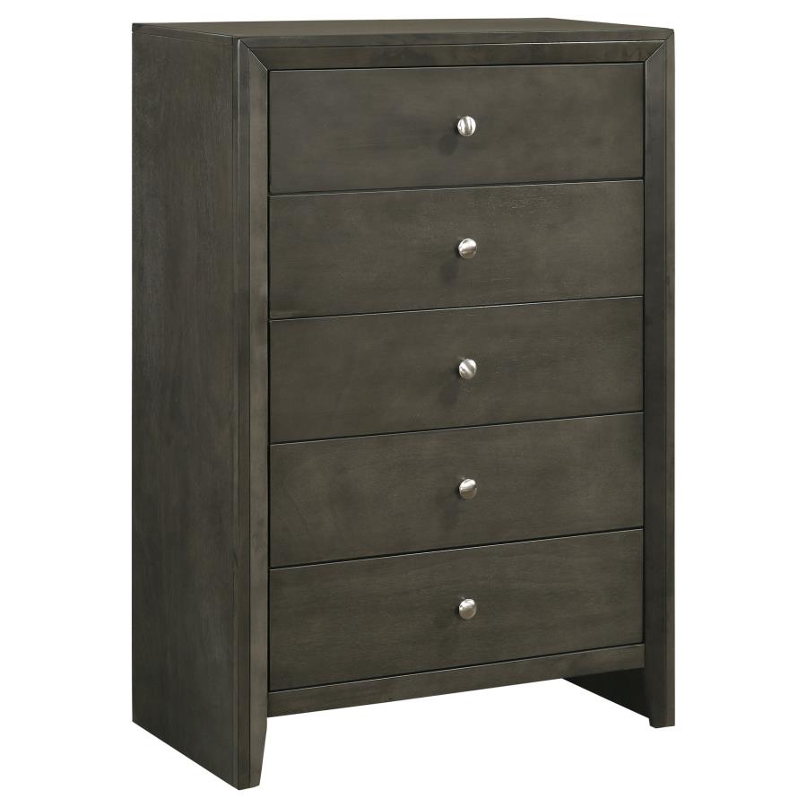 (image for) Serenity 5-drawer Bedroom Chest Mod Grey