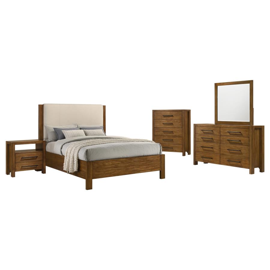 (image for) Adderley 5-piece California King Bedroom Set Warm Brown