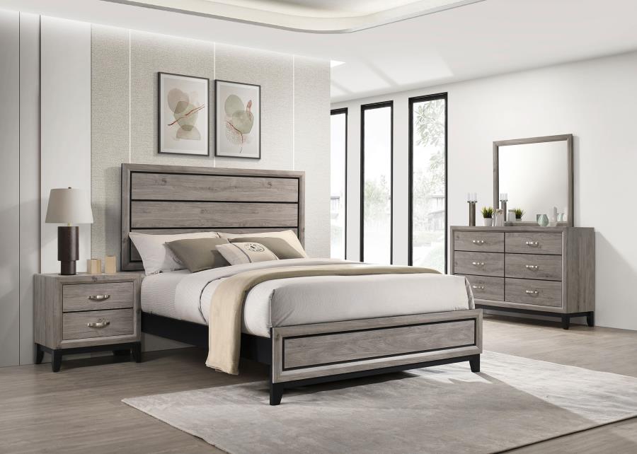 (image for) Watson Four-piece Eastern King Bedroom Set Light Taupe