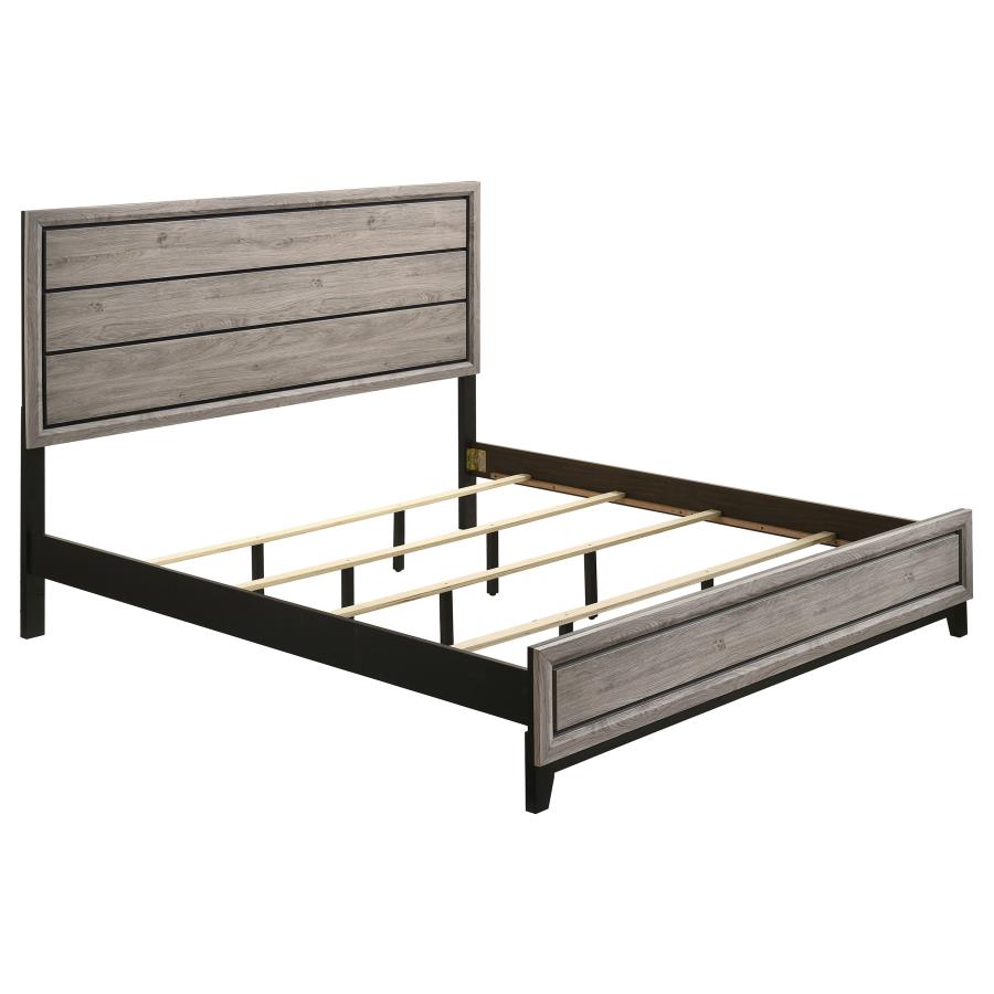 (image for) Watson Wood Eastern King Panel Bed Light Taupe