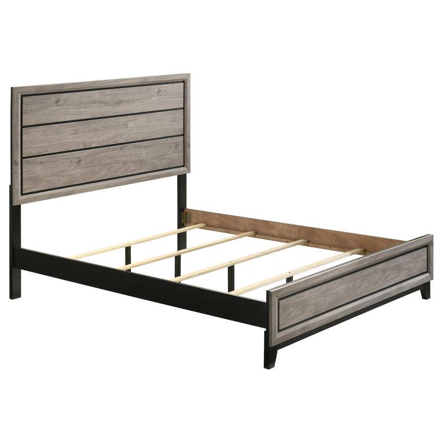 (image for) Watson Wood Queen Panel Bed Light Taupe