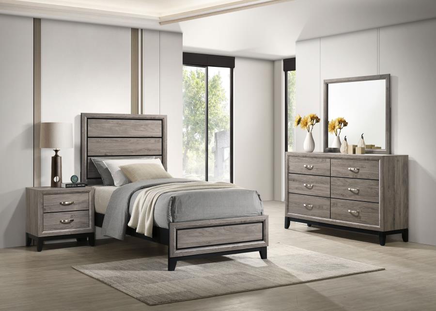 (image for) Watson Four-piece Twin Bedroom Set Light Taupe