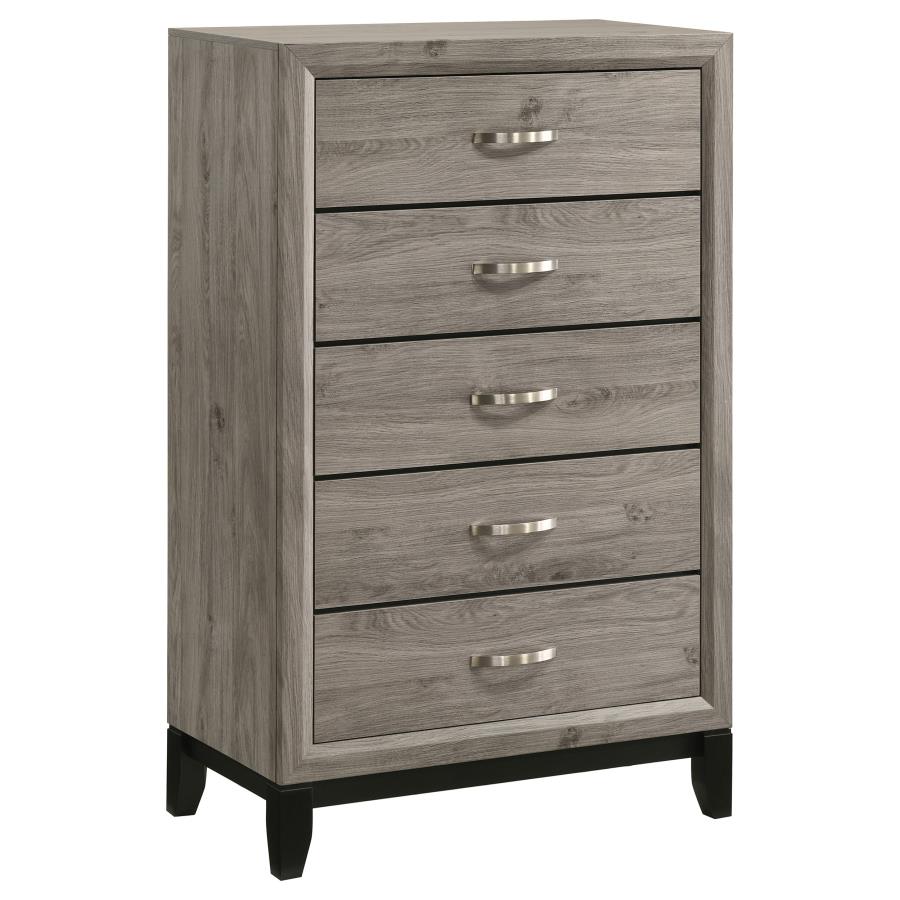 (image for) Watson 5-drawer Bedroom Chest of Drawers Light Taupe