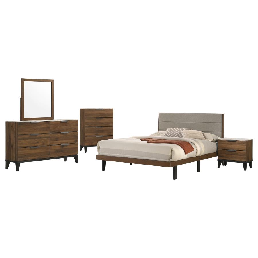 (image for) Mays 5-piece Queen Bedroom Set Walnut