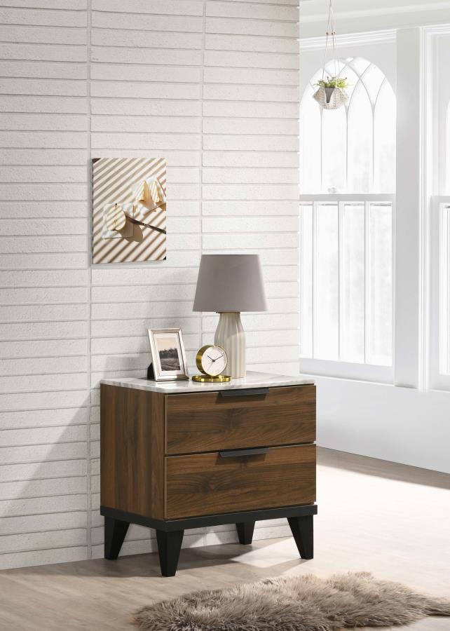 (image for) Mays 2-drawer Nightstand Walnut