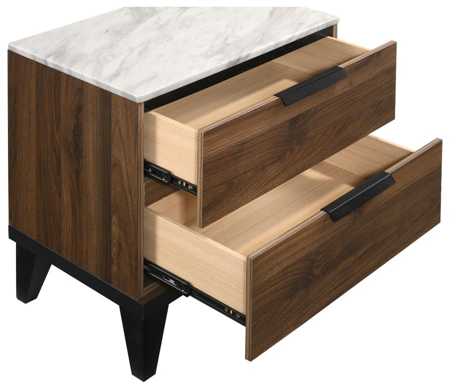 (image for) Mays 2-drawer Nightstand Walnut