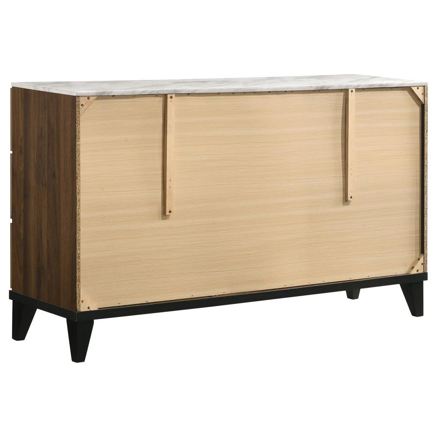 (image for) Mays 6-drawer Dresser Walnut