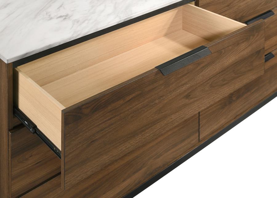 (image for) Mays 6-drawer Dresser Walnut