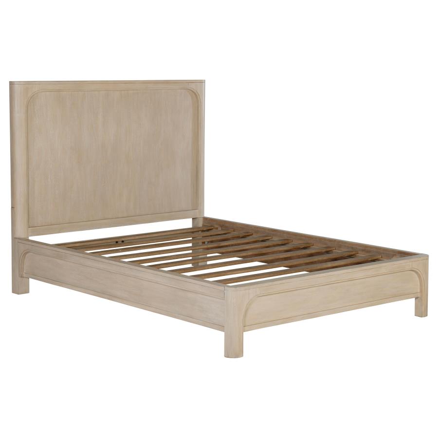 (image for) Solano 56-inch Queen Panel Bed Weathered Mango