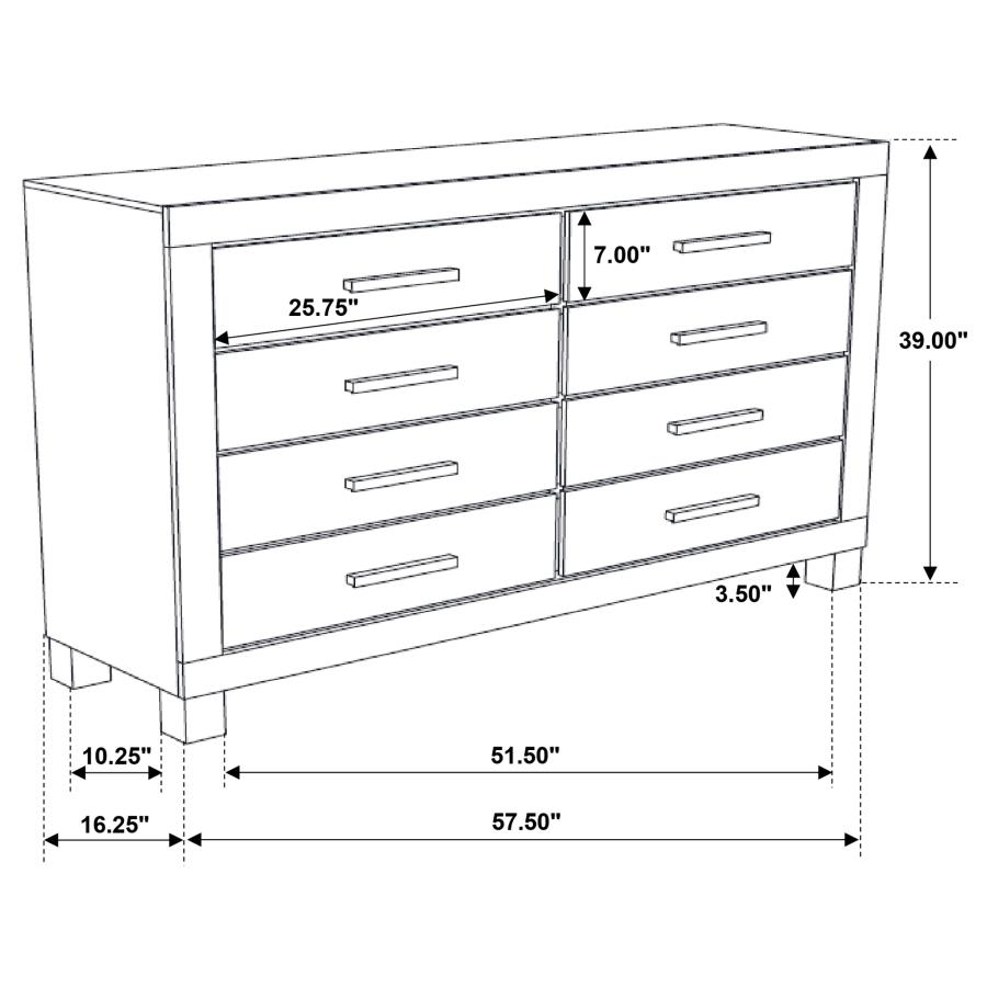 (image for) Woodmont 4-piece California King Bedroom Set Golden Brown