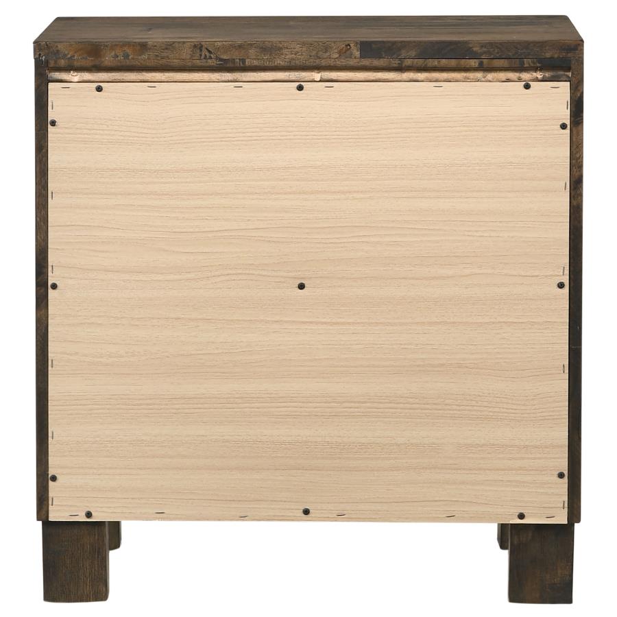 (image for) Woodmont 2-drawer Nightstand Rustic Golden Brown